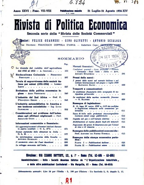 Rivista di politica economica