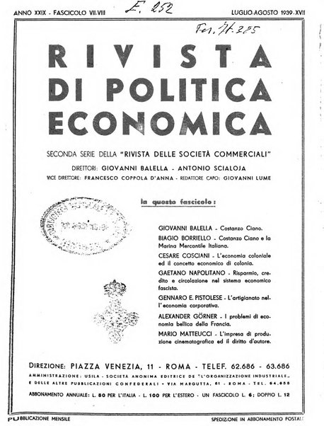 Rivista di politica economica