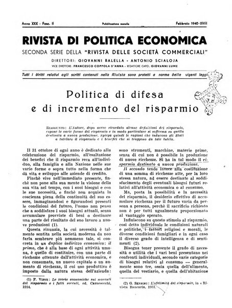 Rivista di politica economica