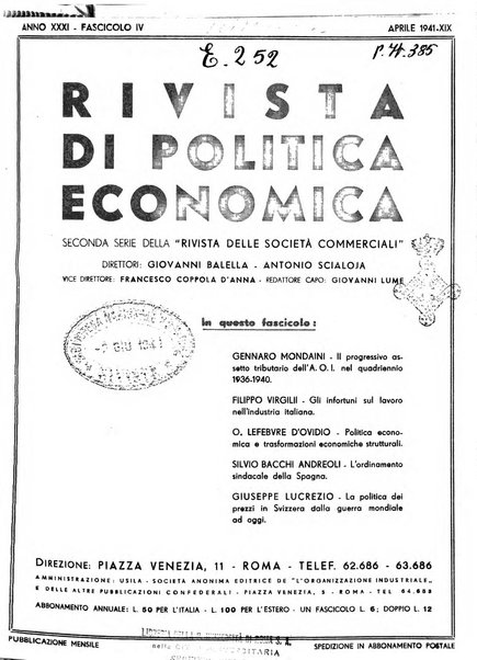 Rivista di politica economica