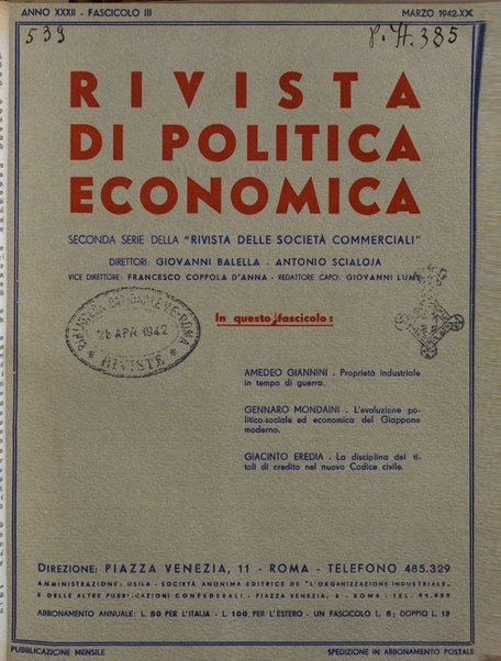 Rivista di politica economica