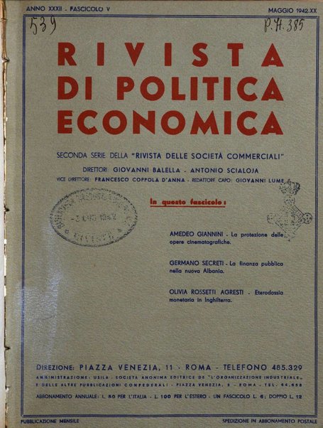 Rivista di politica economica