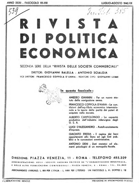 Rivista di politica economica