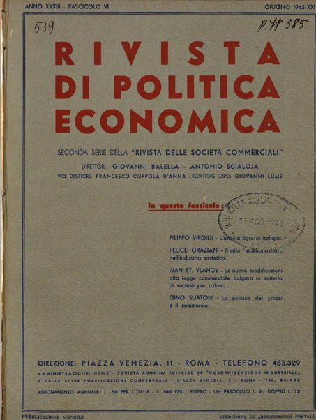 Rivista di politica economica