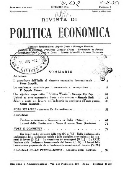 Rivista di politica economica