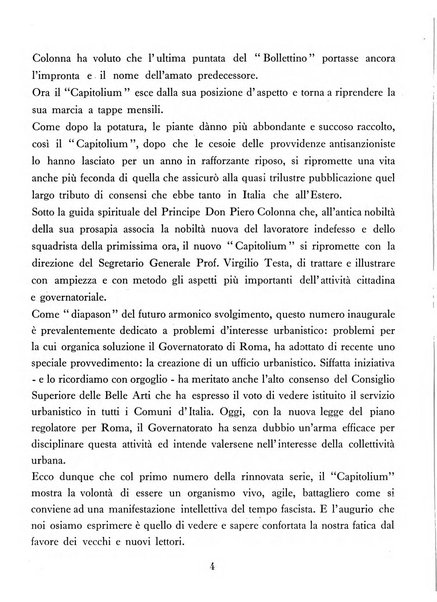 Capitolium rassegna mensile del Governatorato