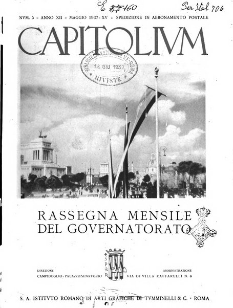 Capitolium rassegna mensile del Governatorato