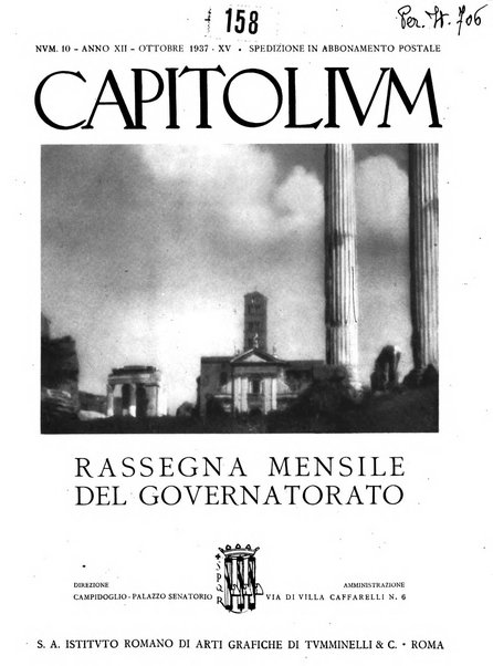 Capitolium rassegna mensile del Governatorato