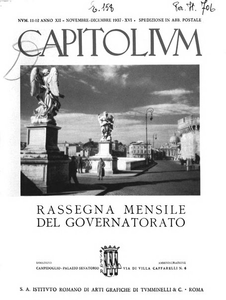 Capitolium rassegna mensile del Governatorato