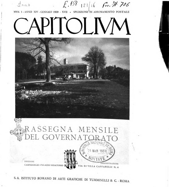 Capitolium rassegna mensile del Governatorato