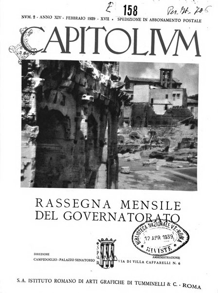 Capitolium rassegna mensile del Governatorato