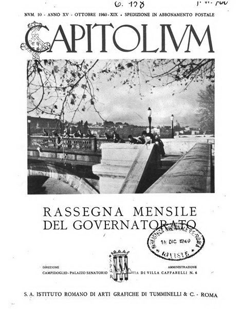 Capitolium rassegna mensile del Governatorato