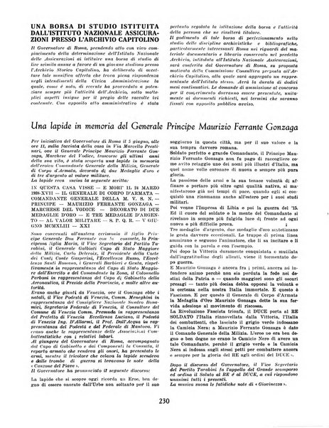 Capitolium rassegna mensile del Governatorato