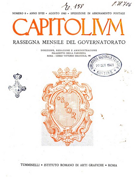 Capitolium rassegna mensile del Governatorato