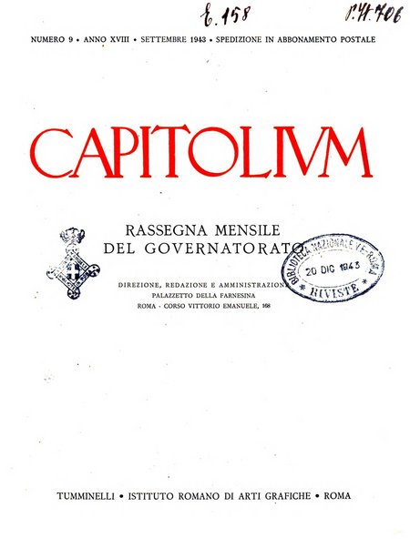 Capitolium rassegna mensile del Governatorato