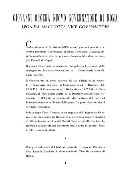 Capitolium rassegna mensile del Governatorato