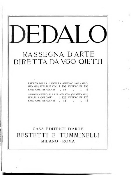 Architettura e arti decorative rivista d'arte e di storia