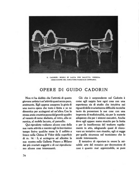 Architettura e arti decorative rivista d'arte e di storia