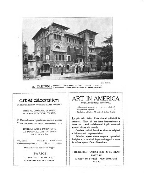 Architettura e arti decorative rivista d'arte e di storia