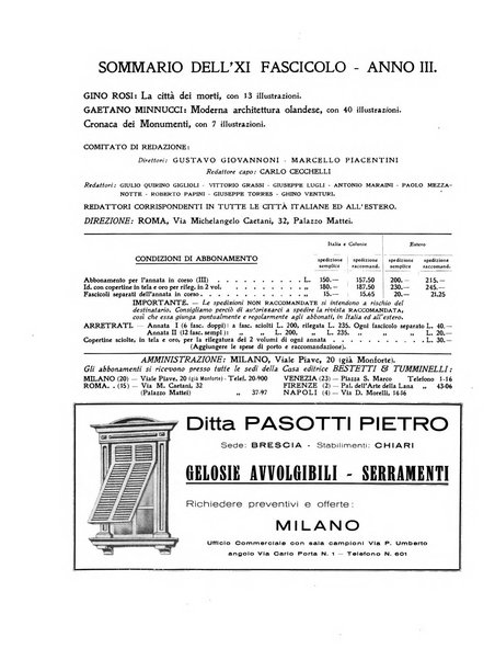 Architettura e arti decorative rivista d'arte e di storia