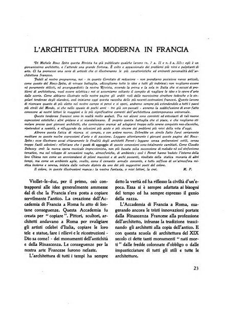 Architettura e arti decorative rivista d'arte e di storia