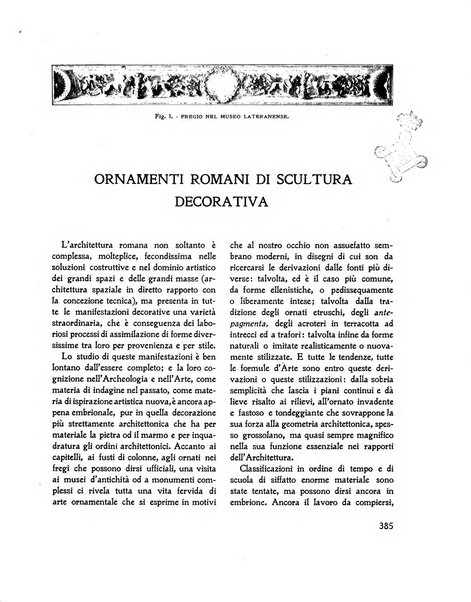 Architettura e arti decorative rivista d'arte e di storia