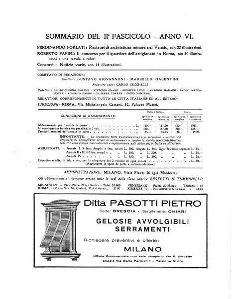 Architettura e arti decorative rivista d'arte e di storia