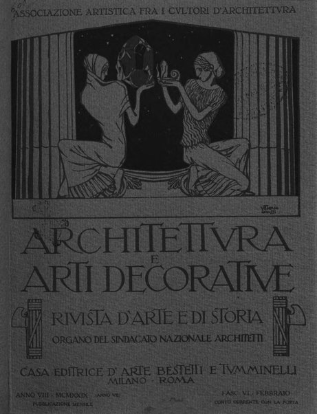 Architettura e arti decorative rivista d'arte e di storia