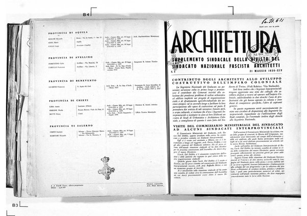 Architettura : rivista del Sindacato nazionale fascista architetti