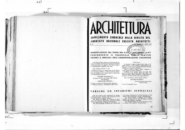 Architettura : rivista del Sindacato nazionale fascista architetti