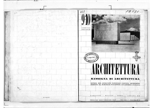 Architettura : rivista del Sindacato nazionale fascista architetti