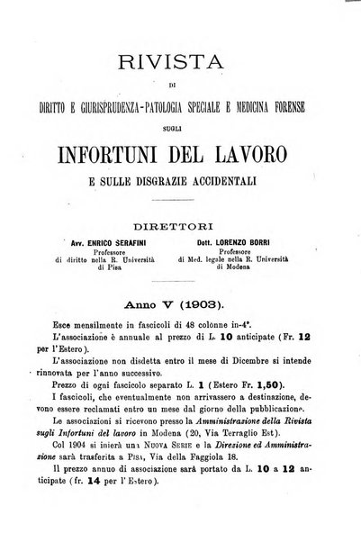 Archivio giuridico Filippo Serafini