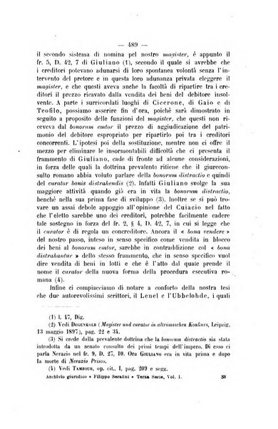 Archivio giuridico Filippo Serafini