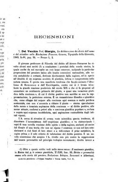 Archivio giuridico Filippo Serafini