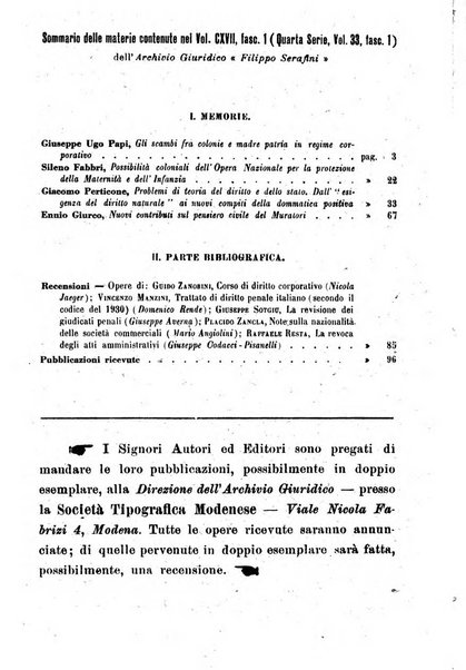 Archivio giuridico Filippo Serafini