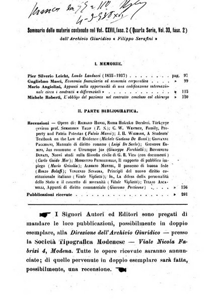 Archivio giuridico Filippo Serafini