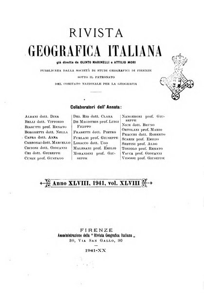 Rivista geografica italiana