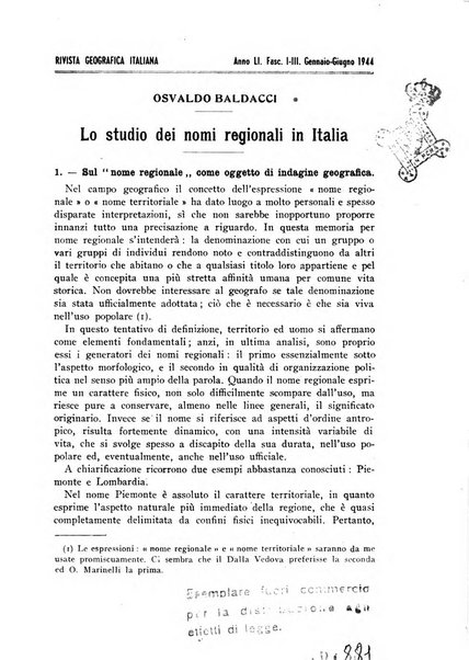 Rivista geografica italiana