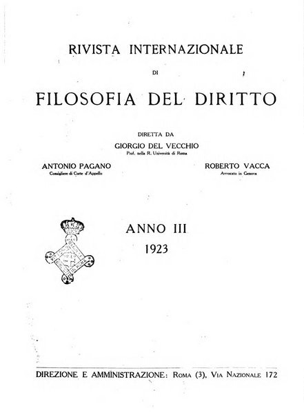 Rivista internazionale di filosofia del diritto