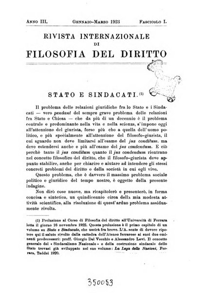 Rivista internazionale di filosofia del diritto