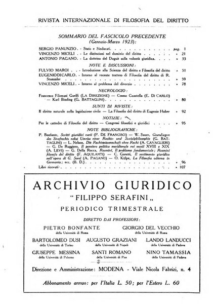 Rivista internazionale di filosofia del diritto