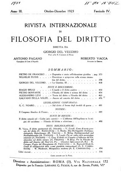 Rivista internazionale di filosofia del diritto