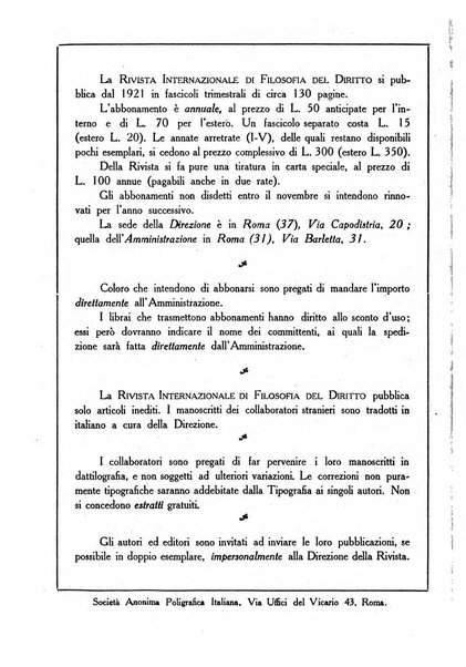 Rivista internazionale di filosofia del diritto