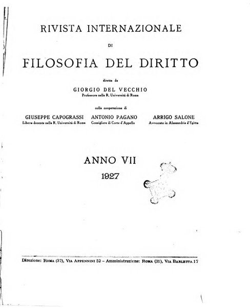 Rivista internazionale di filosofia del diritto