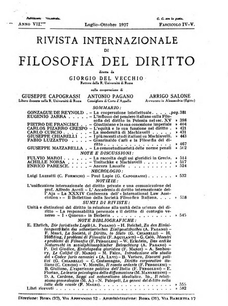 Rivista internazionale di filosofia del diritto