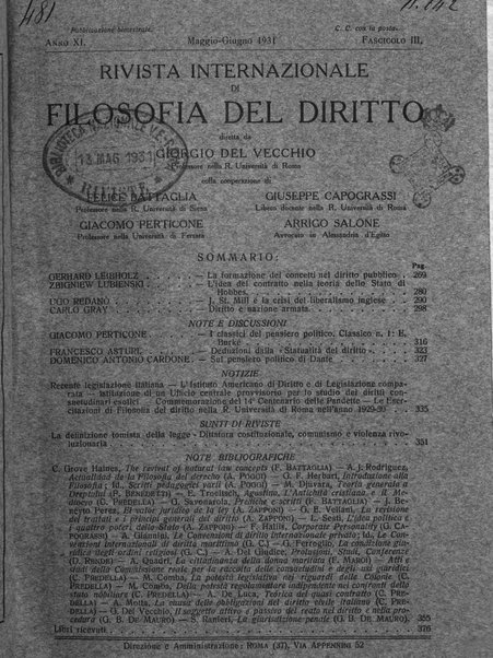 Rivista internazionale di filosofia del diritto