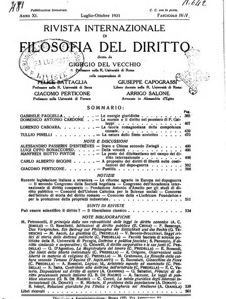 Rivista internazionale di filosofia del diritto