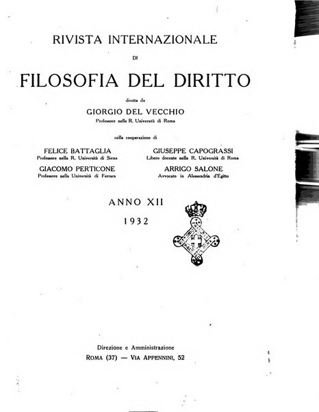 Rivista internazionale di filosofia del diritto