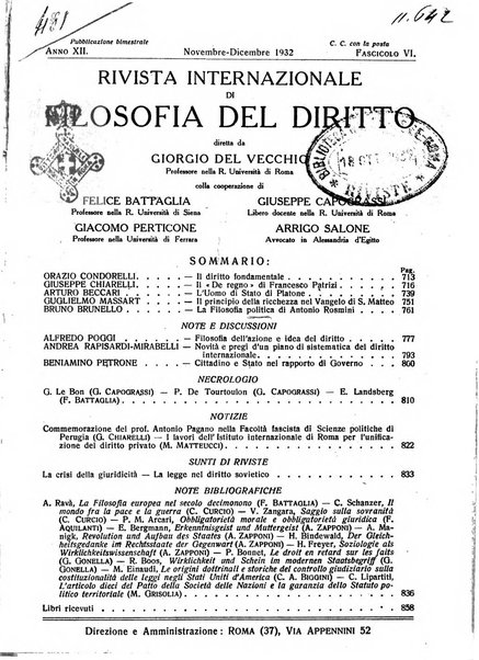 Rivista internazionale di filosofia del diritto