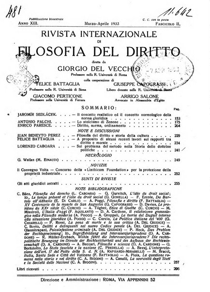 Rivista internazionale di filosofia del diritto